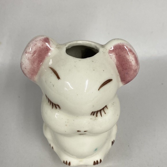 Vintage Mouse Figurine Fragrance Vessel 3.5” Tall Animal Shelf Sitter Decor - Picture 2 of 10